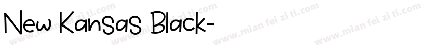 New Kansas Black字体转换